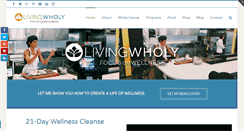 Desktop Screenshot of livingwholy.com
